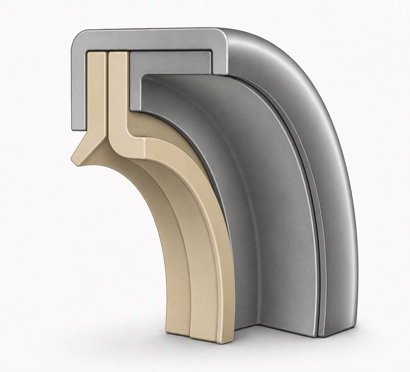 Metal-Cased PTFE Rotary Lip Seal