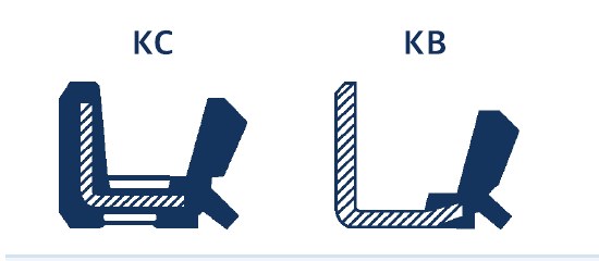 KC, KB 단면도